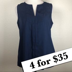 Banana Republic navy blue sleeveless top XS